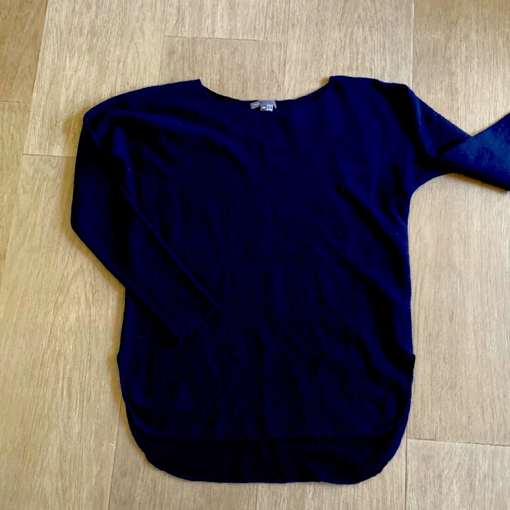 VINCE.  high low tunic wool cashmere /laine